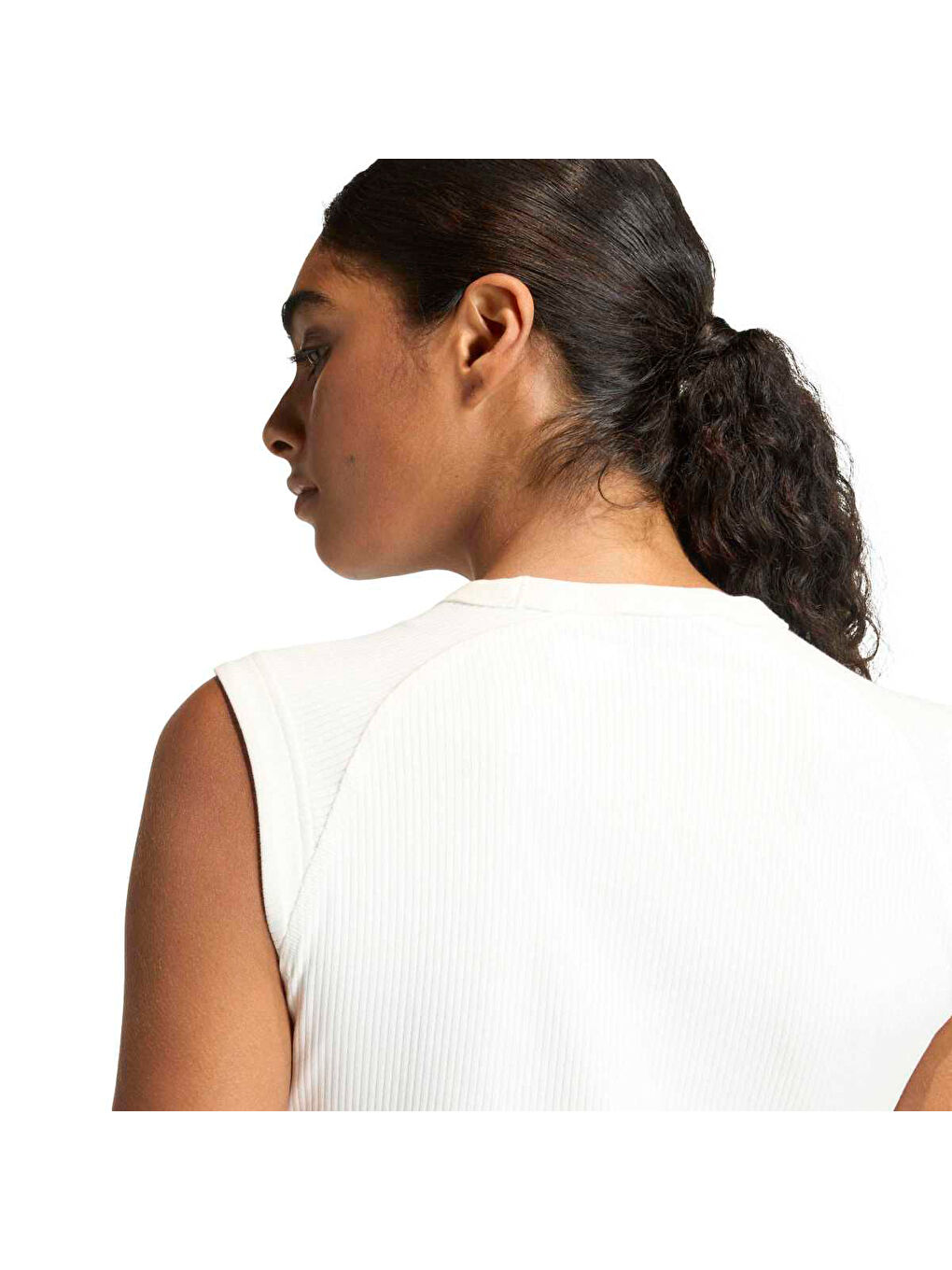 All Szn Ribana Kadın Ekru Yuvarlak Yaka Atlet-2