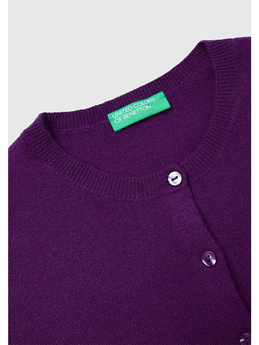 Kadın Mürdüm %100 Merino Bisiklet Yaka Hırka-6