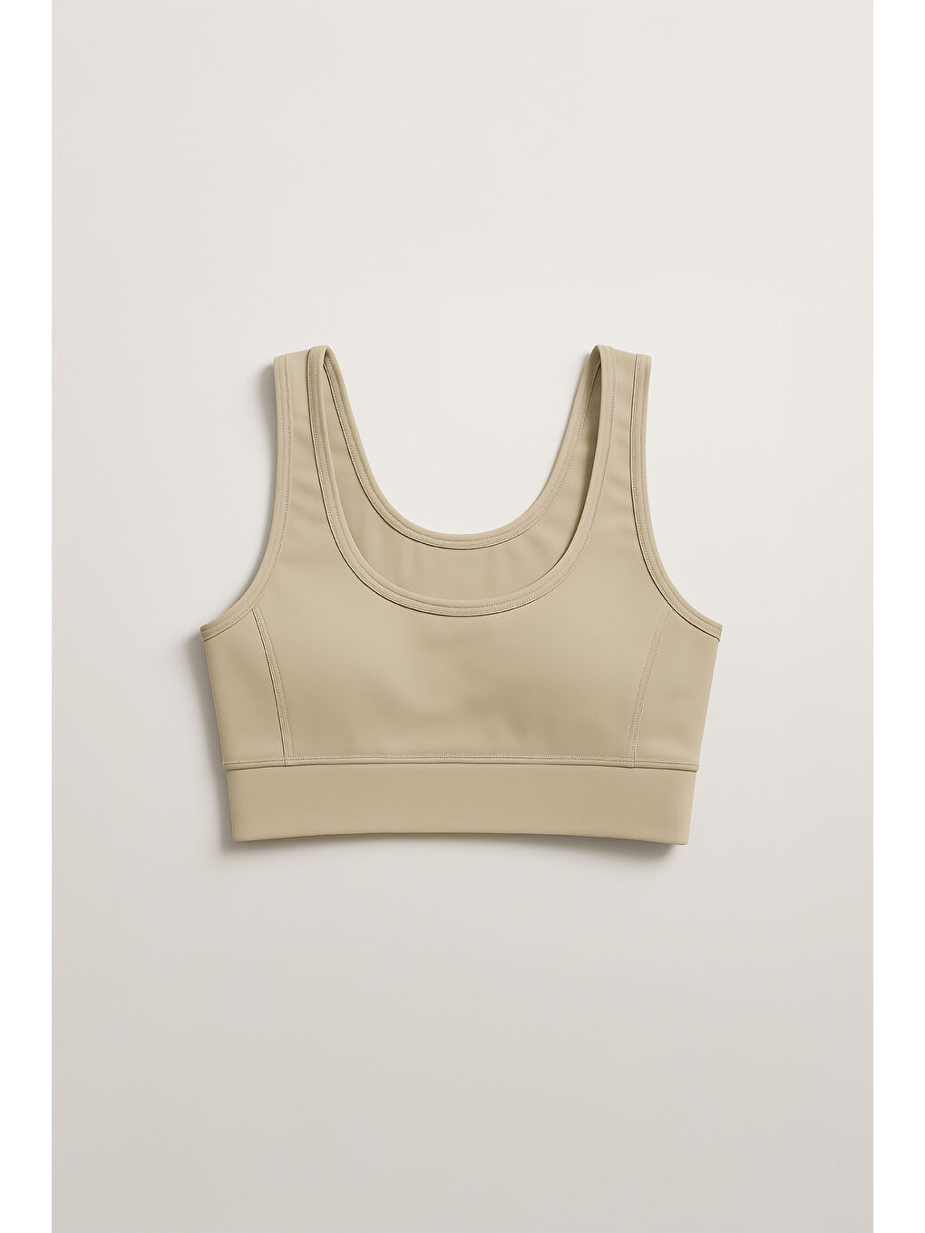 Bej Kalın Askılı Toparlayıcı Spor Büstiyer-2