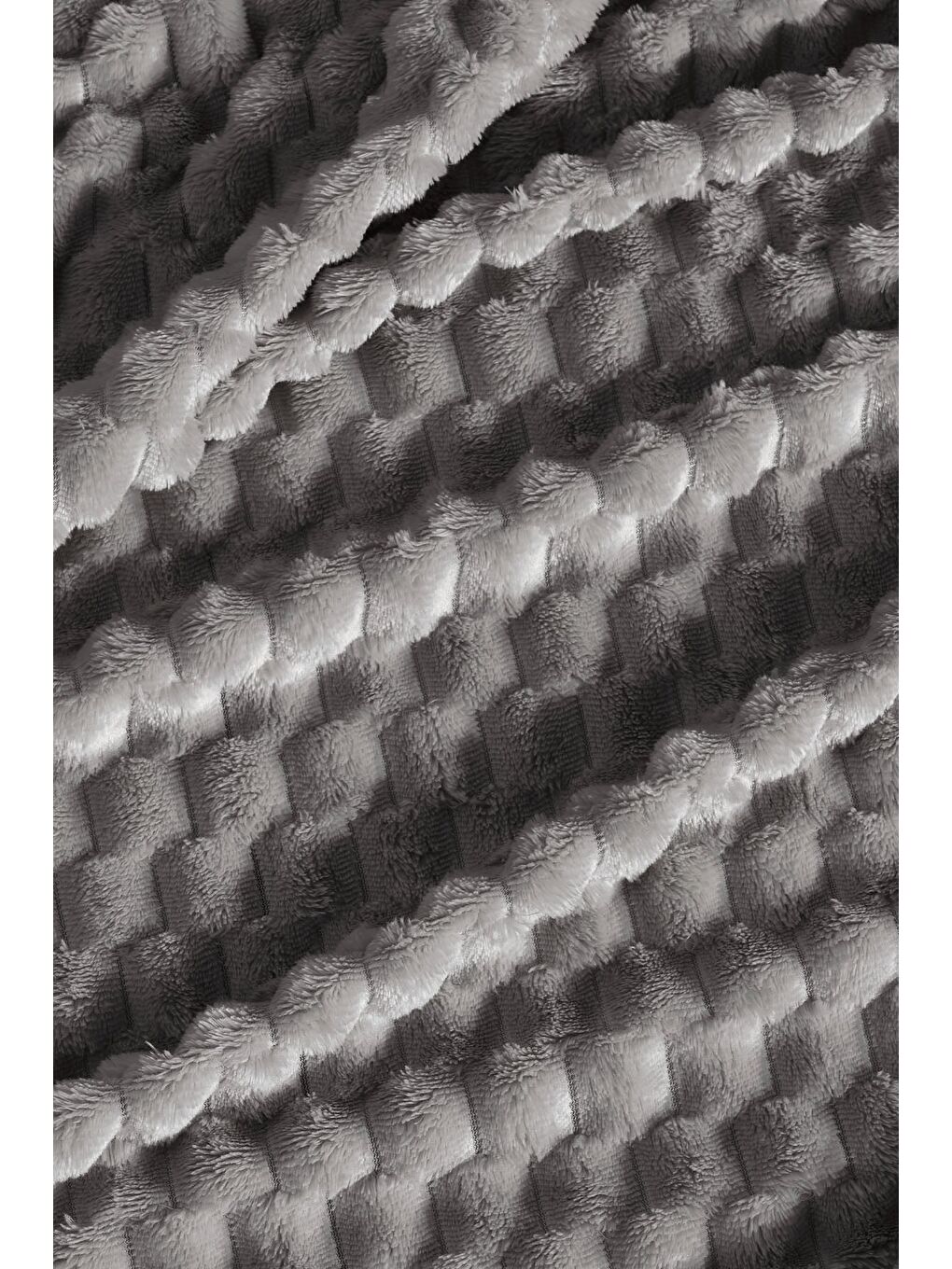 Antrasit Star Çift Kişilik Battaniye 180x220 cm-3