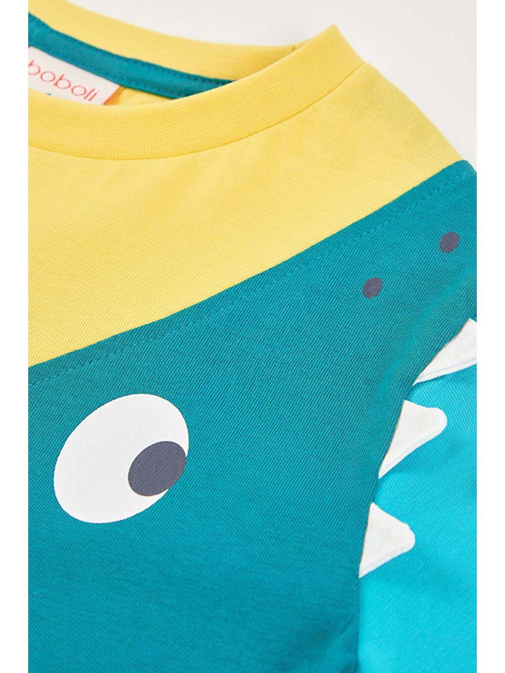 Sarı Köpek Balığı Desenli Tshirt 2-6 Yaş sarı-3