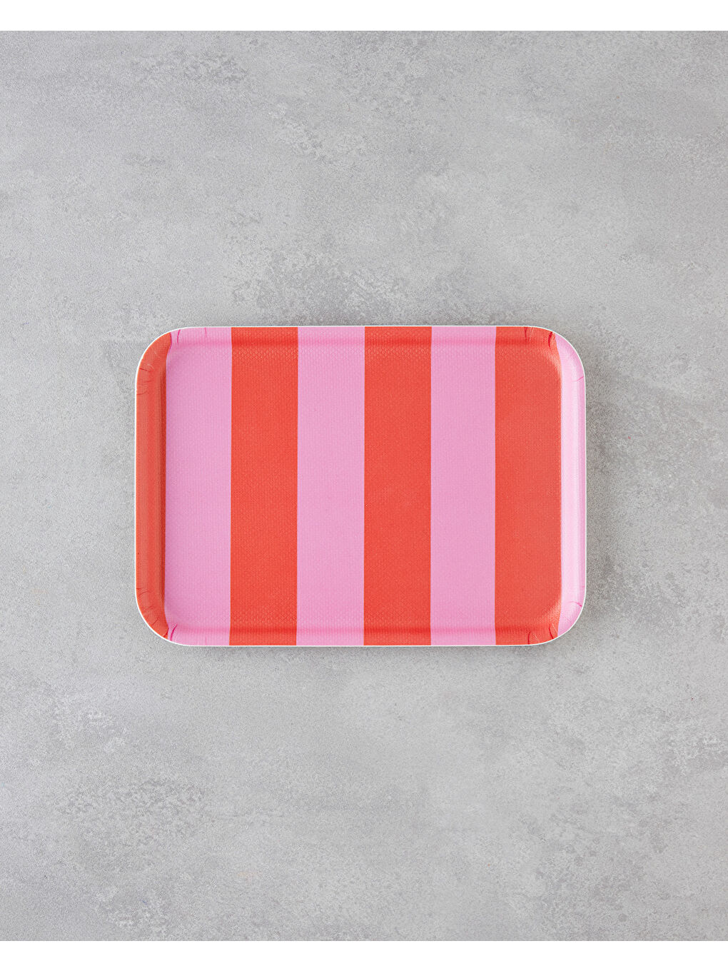 Boldband Melamin Kaydırmaz Tepsi 20x28,5 cm Pembe - Turuncu