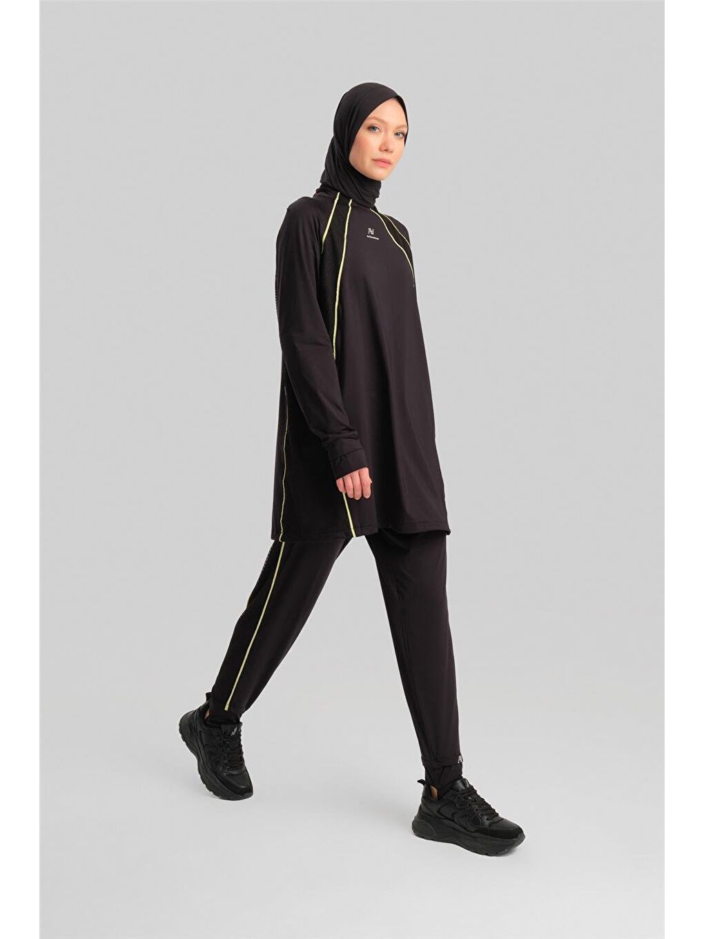 ARMİNE Bilek Bantlı Beli Lastikli Pantolon 23K2516 Siyah - 1