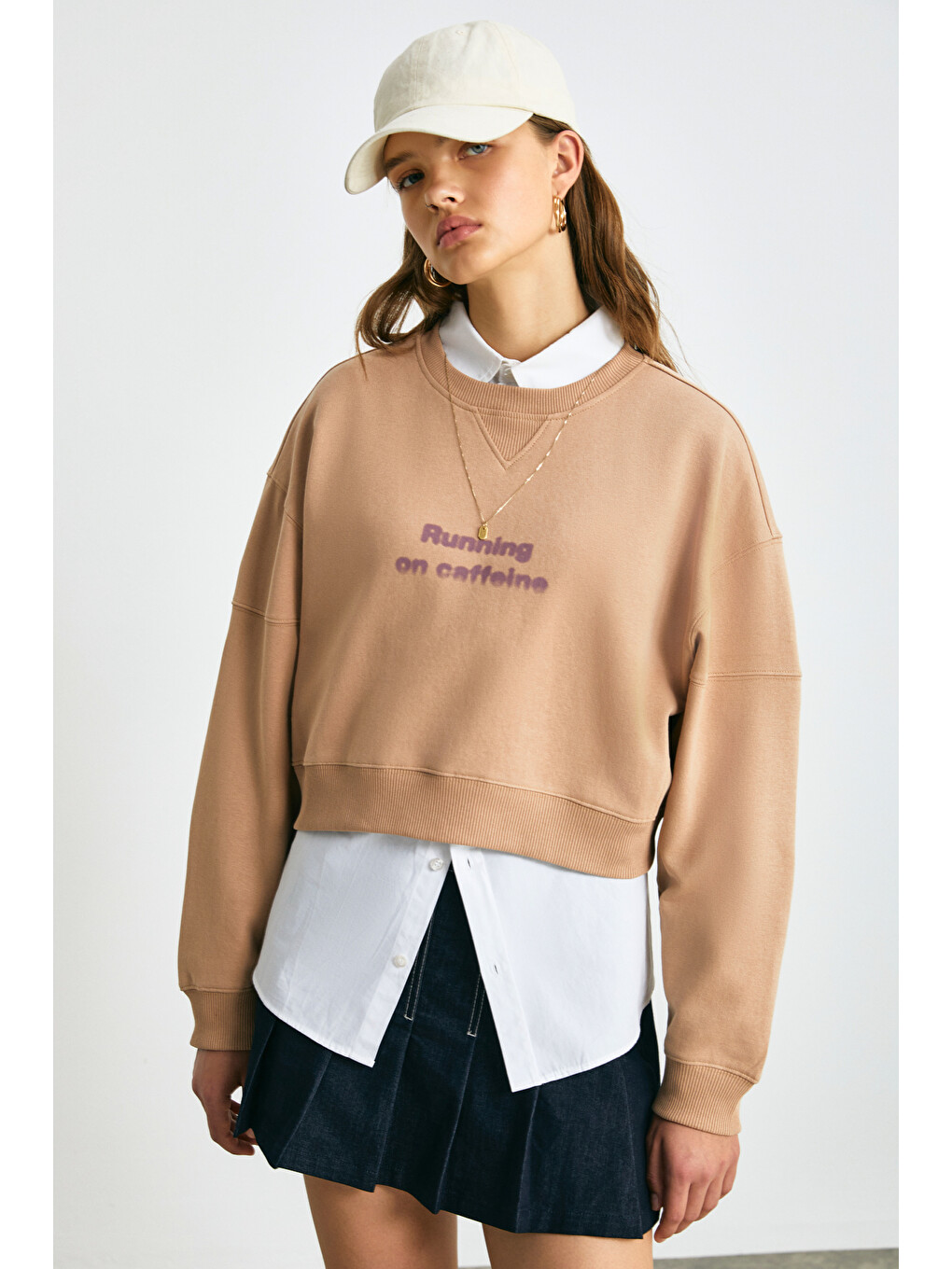 Danbı Kadın Kahverengi Sweatshirt-3