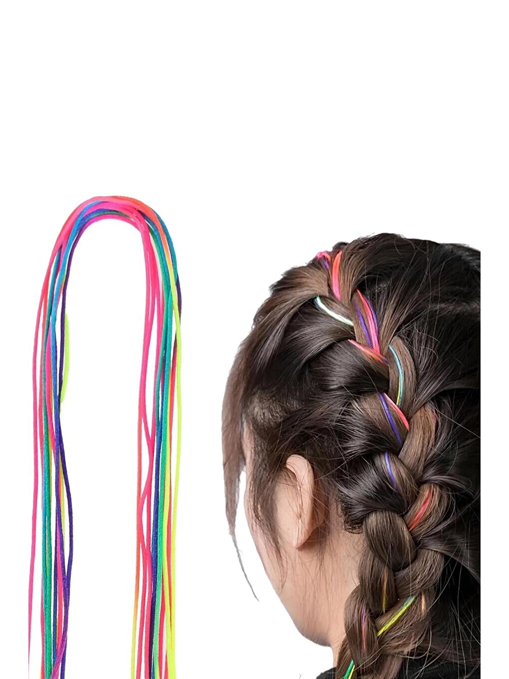 Karışık Neon Renkli 8 Parça Yaz Örgüsü Polyester İp Seti-2