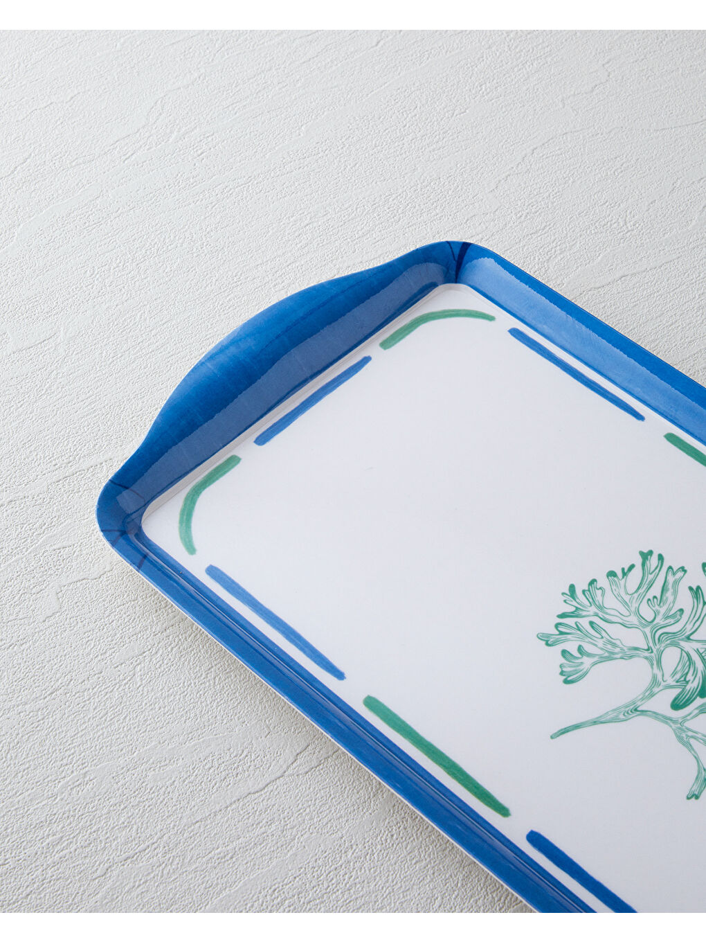 Mariscopia Melamin Tepsi 37x18 cm Mavi - Yeşil-2