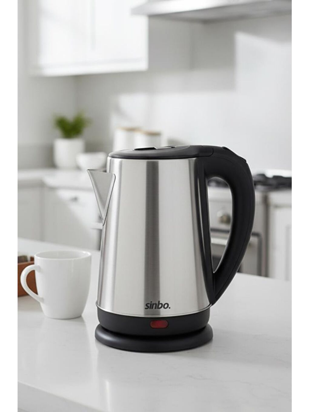 SK-8026 1500 W 1.8 Lt Çelik Kettle Su Isıtıcı 360 Derece