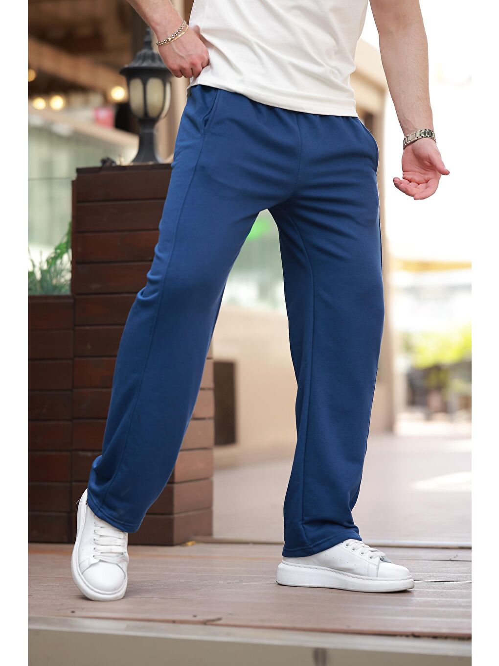 Lacivert Rahat Kesim Erkek Eşofman Altı E6560