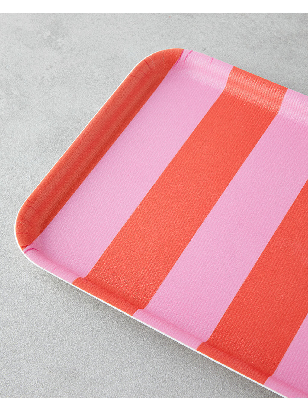 Boldband Melamin Kaydırmaz Tepsi 20x28,5 cm Pembe - Turuncu-2