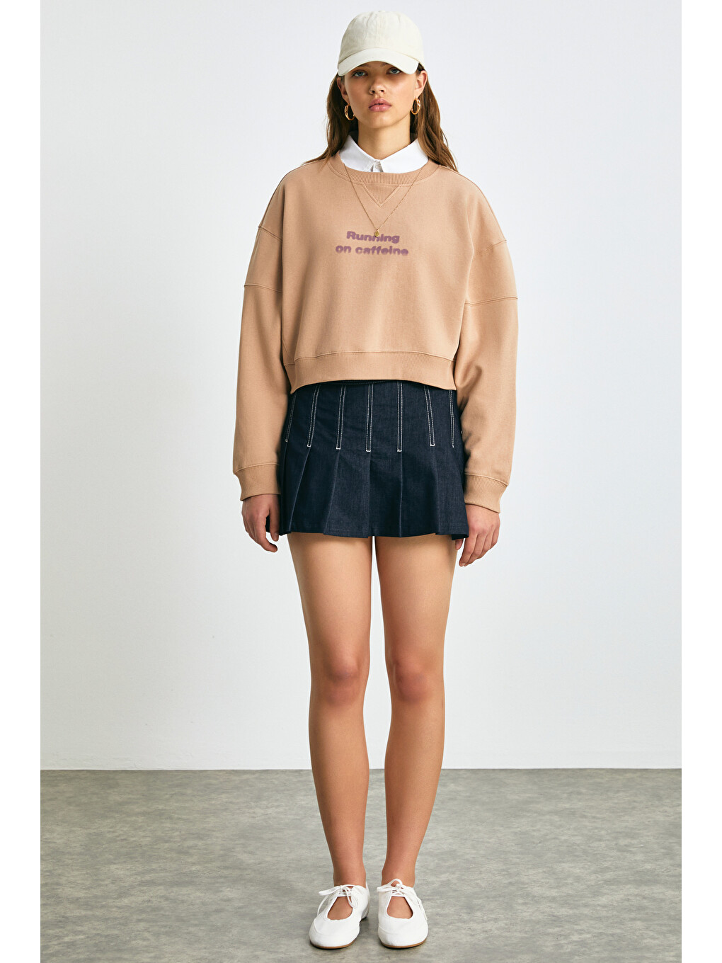 Danbı Kadın Kahverengi Sweatshirt-4