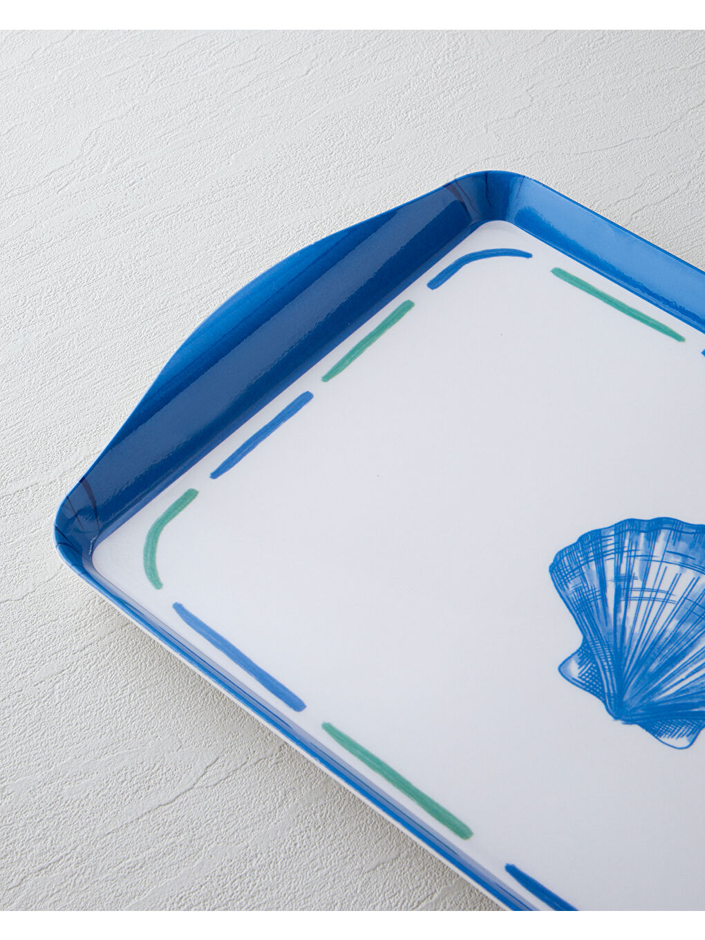 Shellwave Melamin Tepsi 24x39 Cm Mavi - Yeşil-2