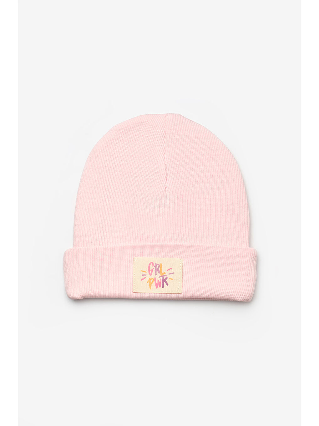 Pembe Pudra Mottolu Çocuk Bere