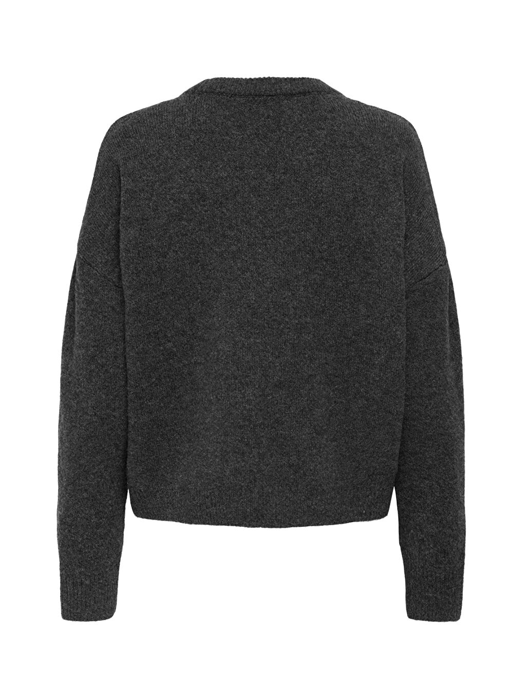 Gri Onlrenata Yün Karışım Regular Fit Yıldız Desenli Kadın Kazak 15353062-3