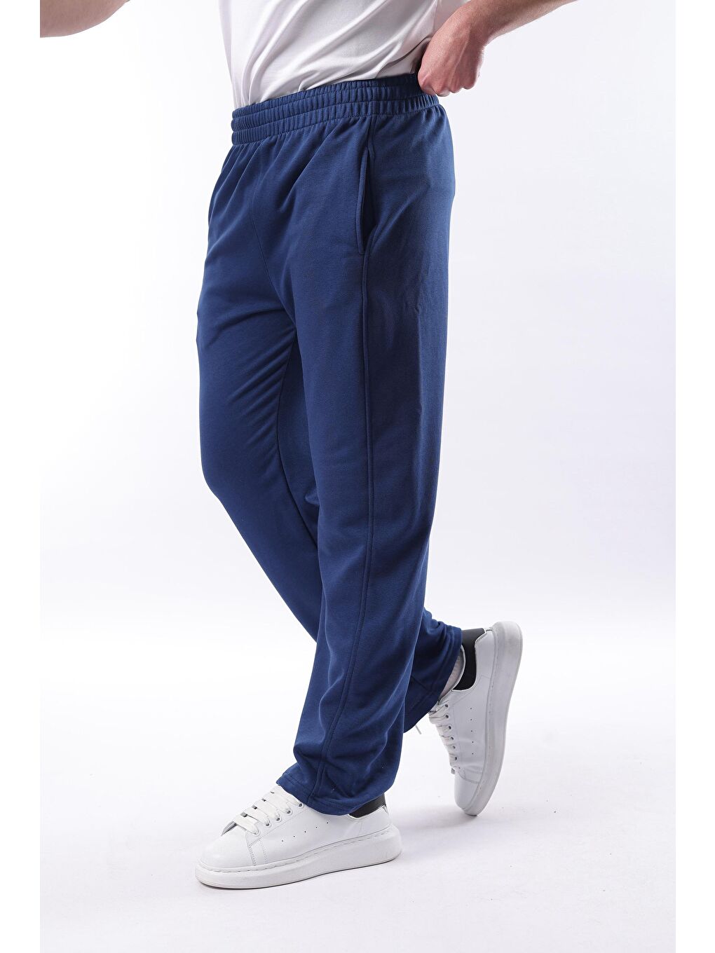 Lacivert Rahat Kesim Erkek Eşofman Altı E6560-5