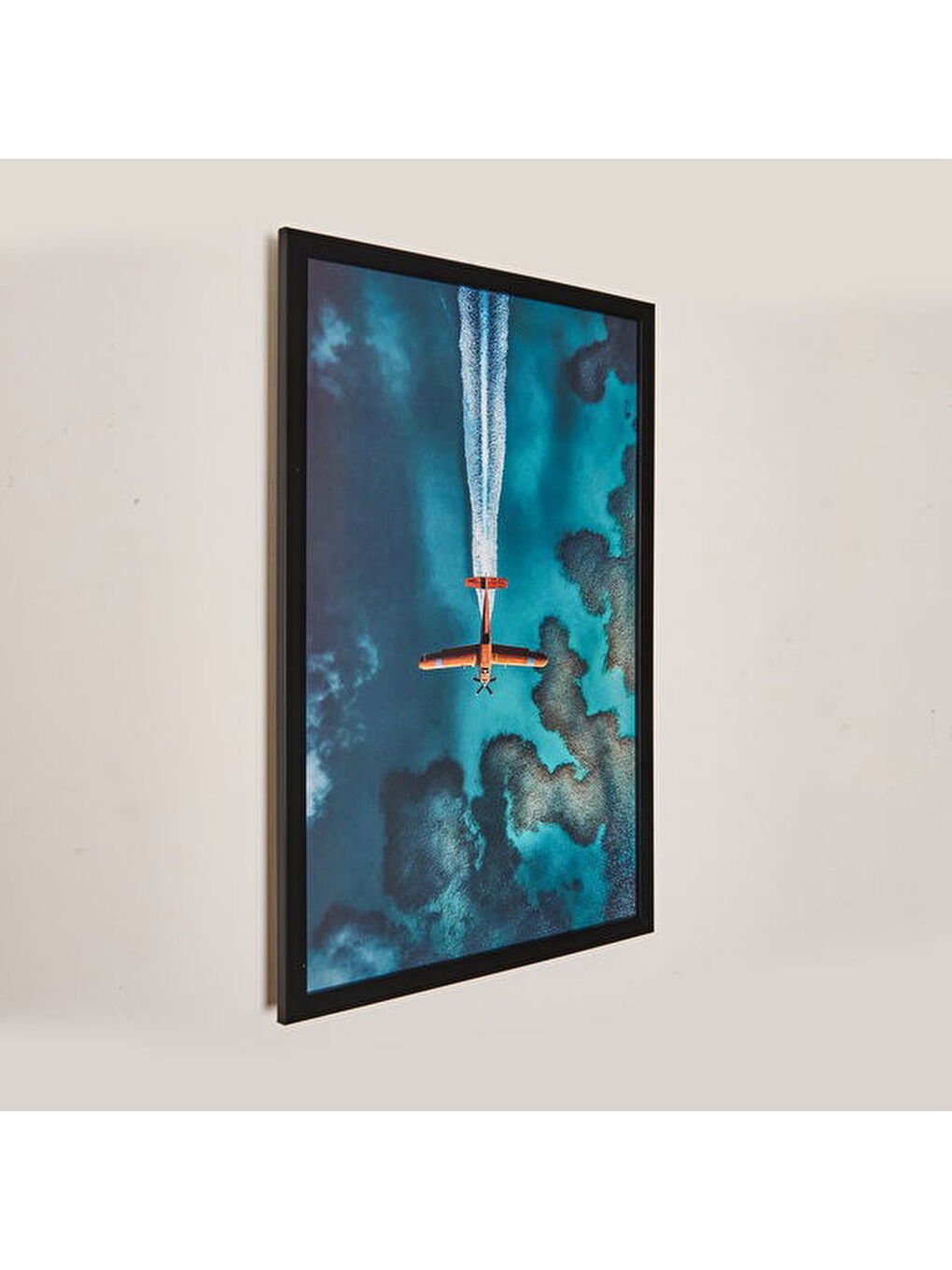 Deco Plain Tablo - Mavi - 40x60 cm-1