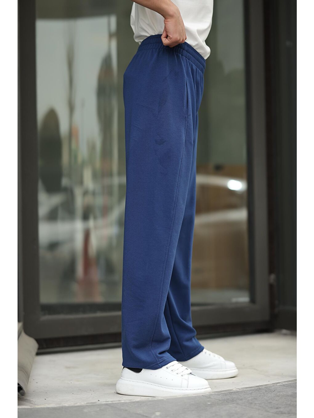 Lacivert Rahat Kesim Erkek Eşofman Altı E6560-7