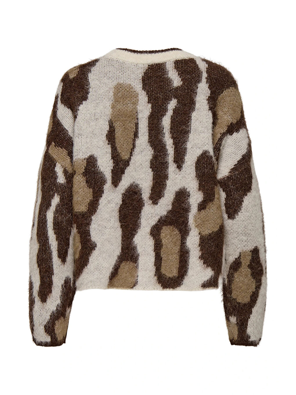 Kahverengi Onledelie Regular Fit Yün Karışım Kadın Kazak 15353092-3