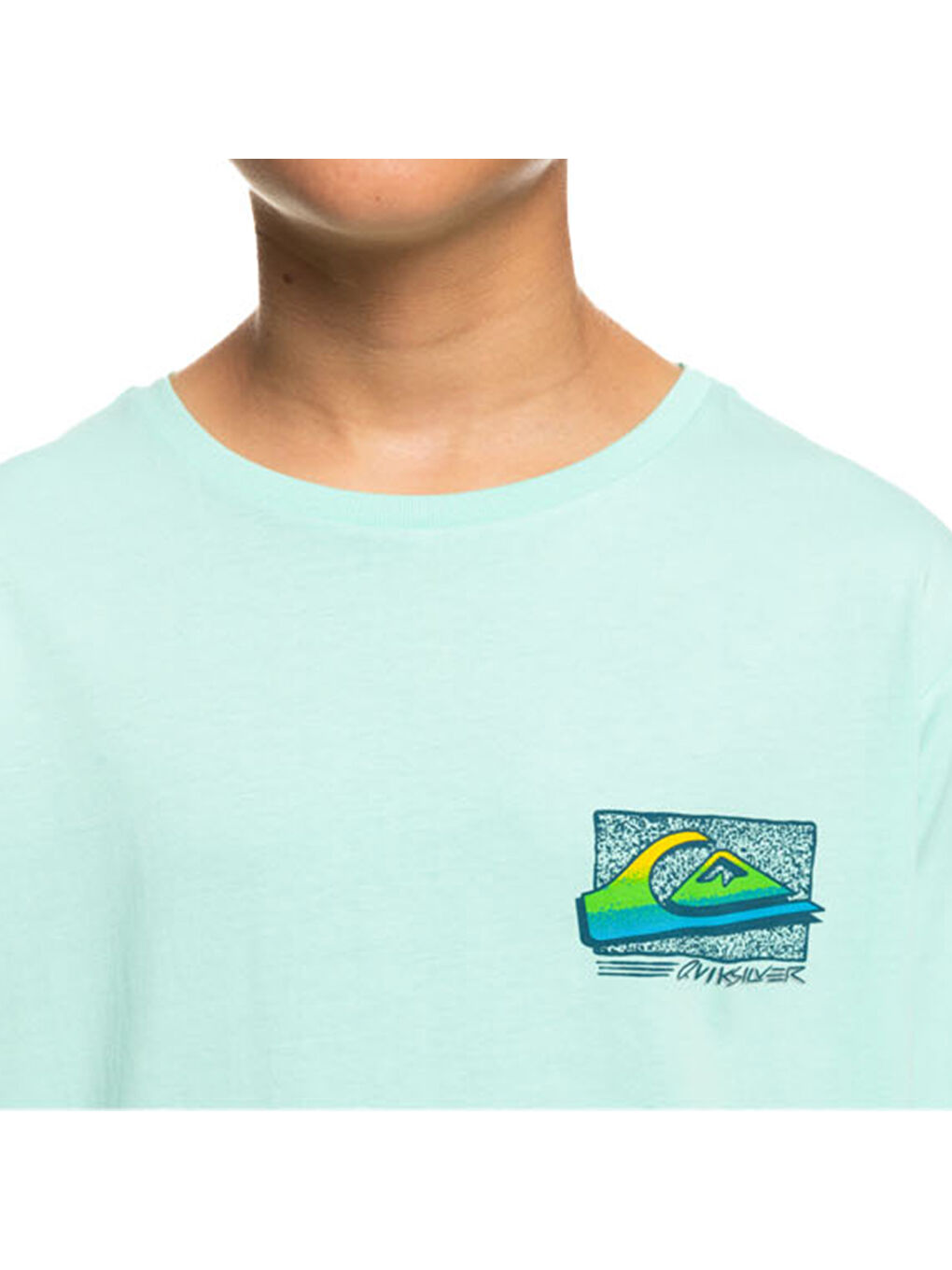 Yeşil Retro Fade Yth Erkek Çocuk Renkli Tişört-4