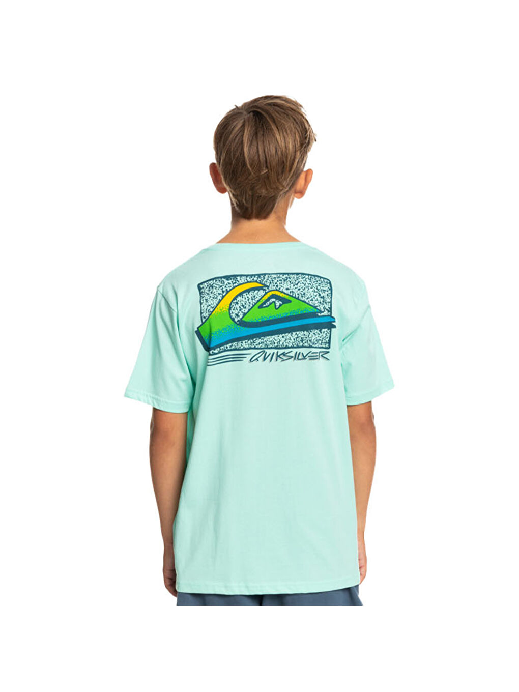 Yeşil Retro Fade Yth Erkek Çocuk Renkli Tişört-6