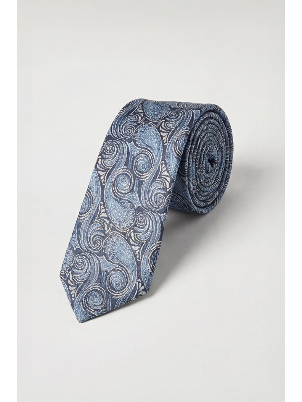 Microfiber Kravat Mavi