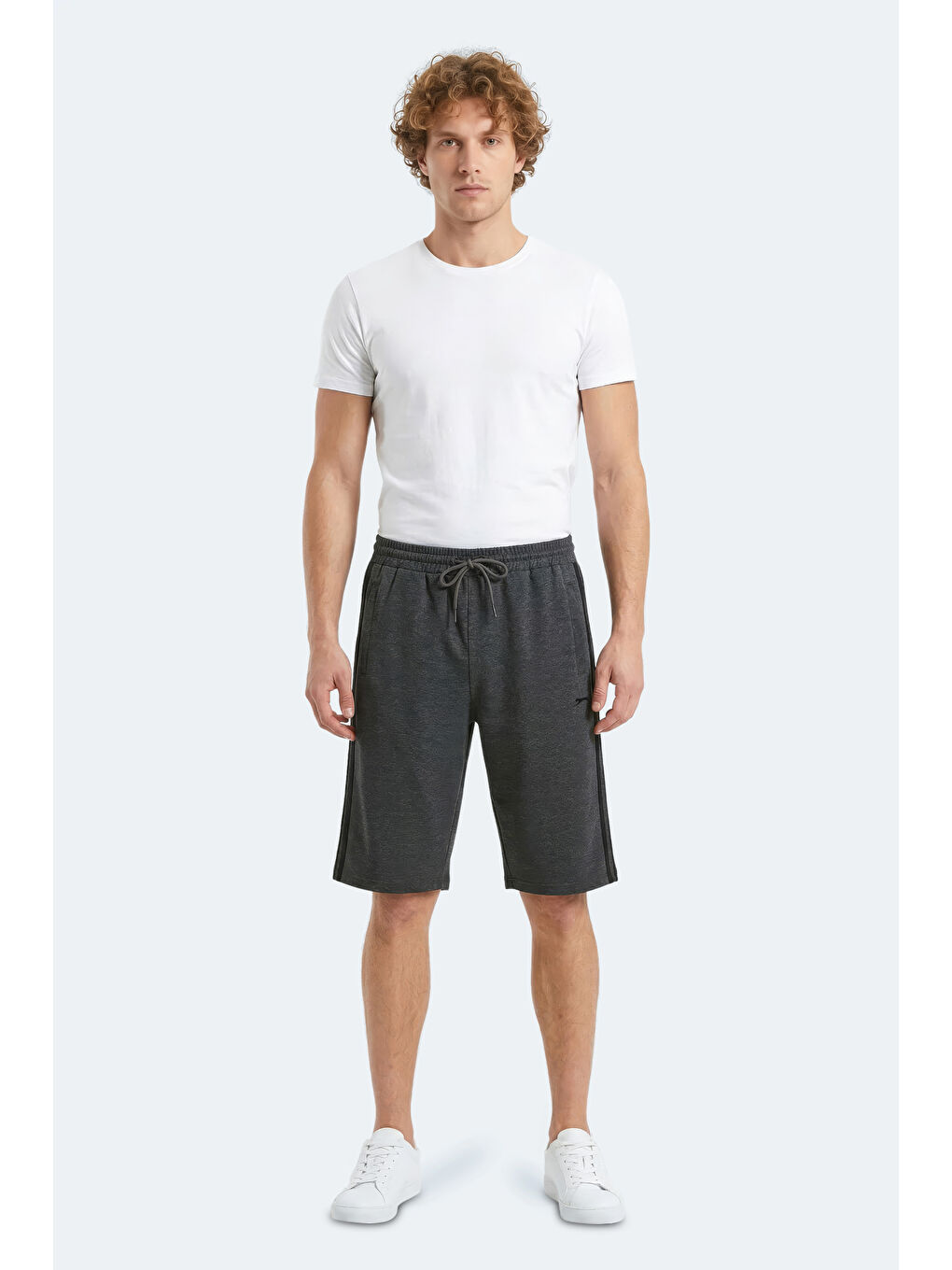 NEYRA Erkek Kapri Koyu Gri Şort-6