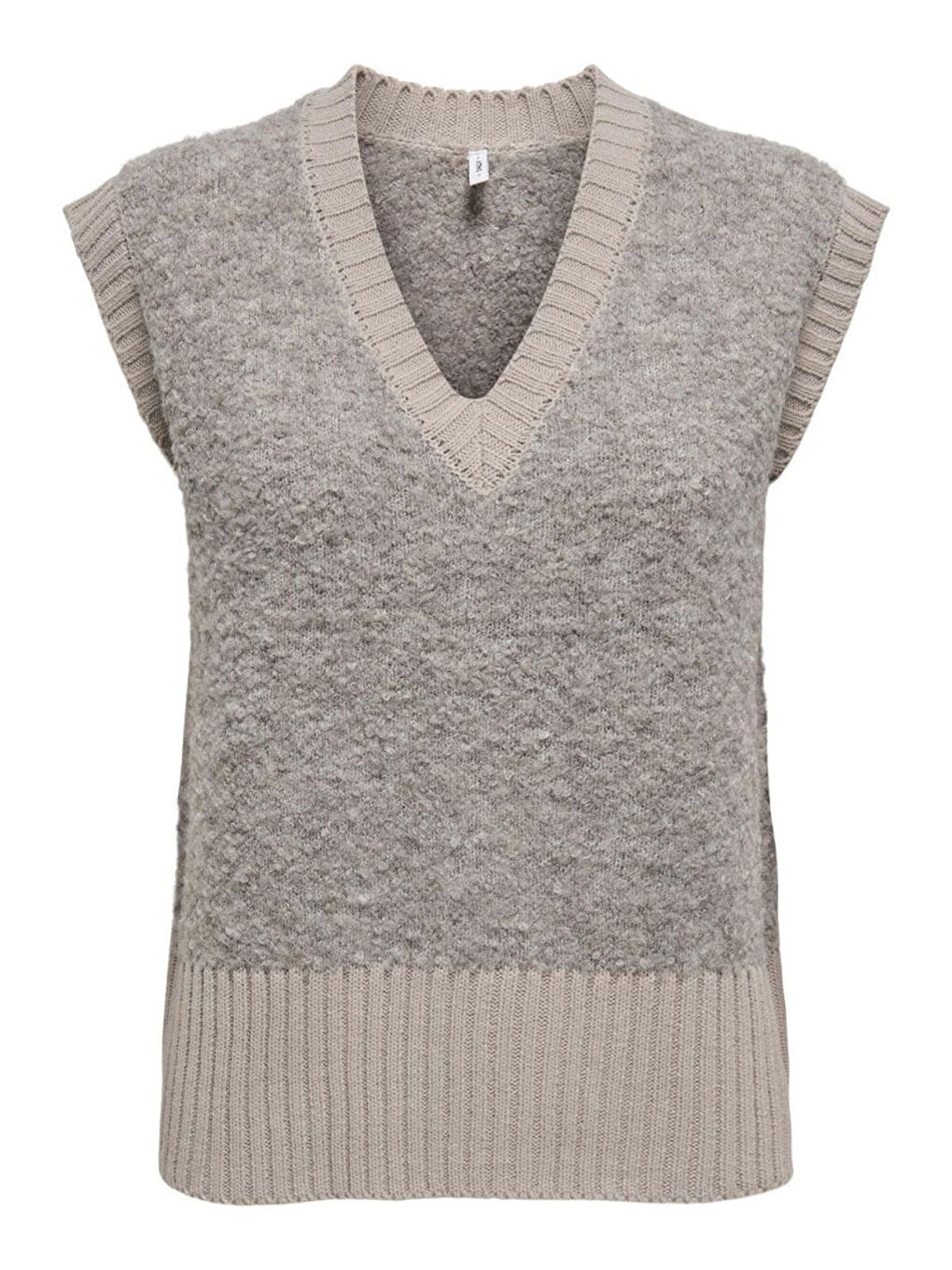 Bej Onlcille Regular Fit V Yaka Kadın Süveter 15350777