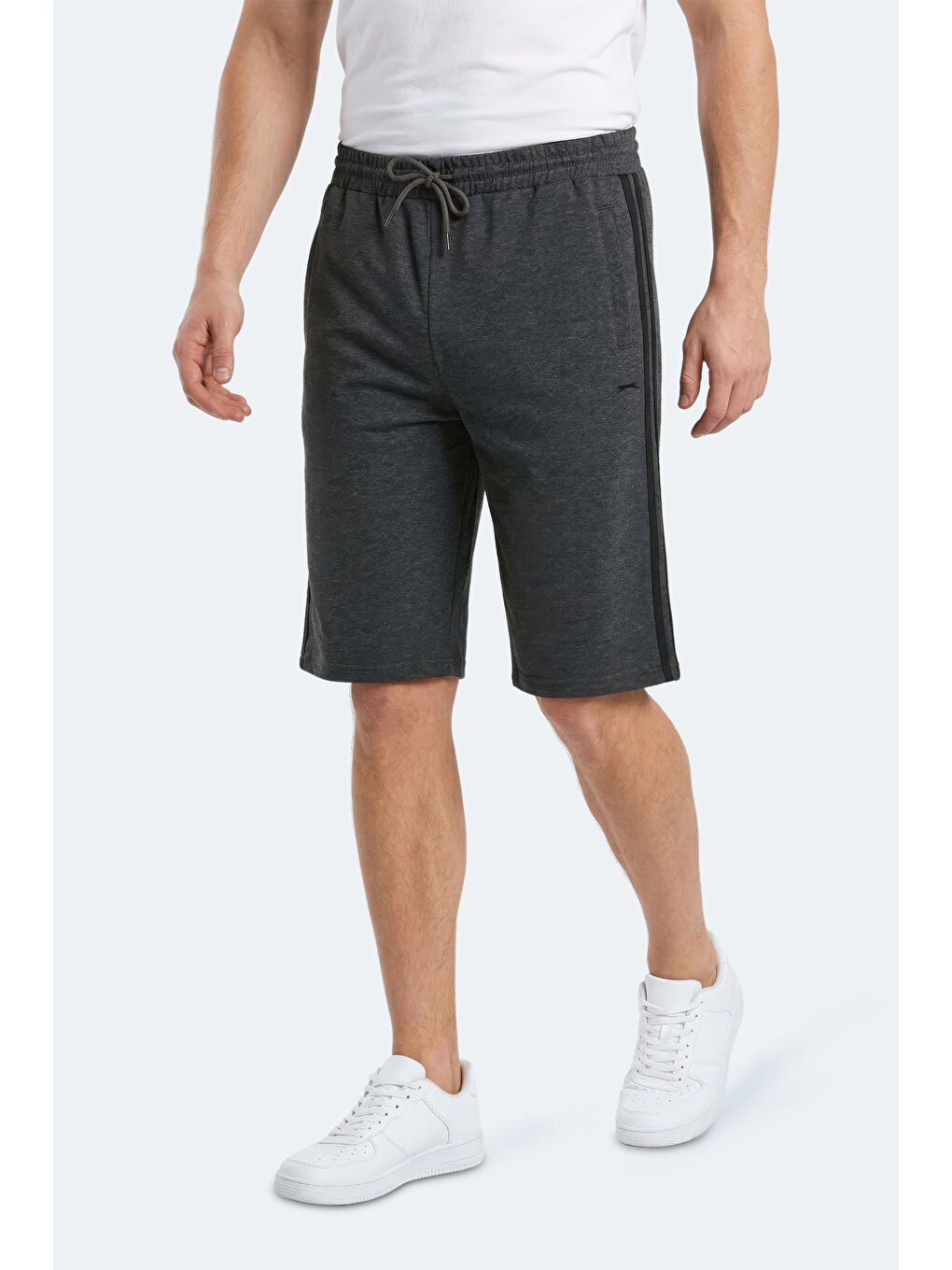 NEYRA Erkek Kapri Koyu Gri Şort-7