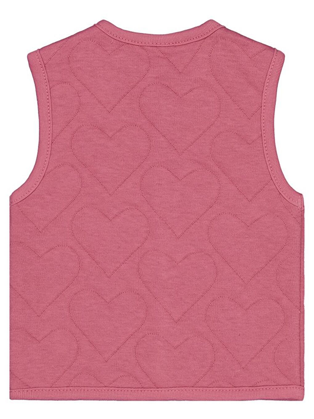 Pembe Baby Kalp Desenli 6-18 Ay Yelek-1