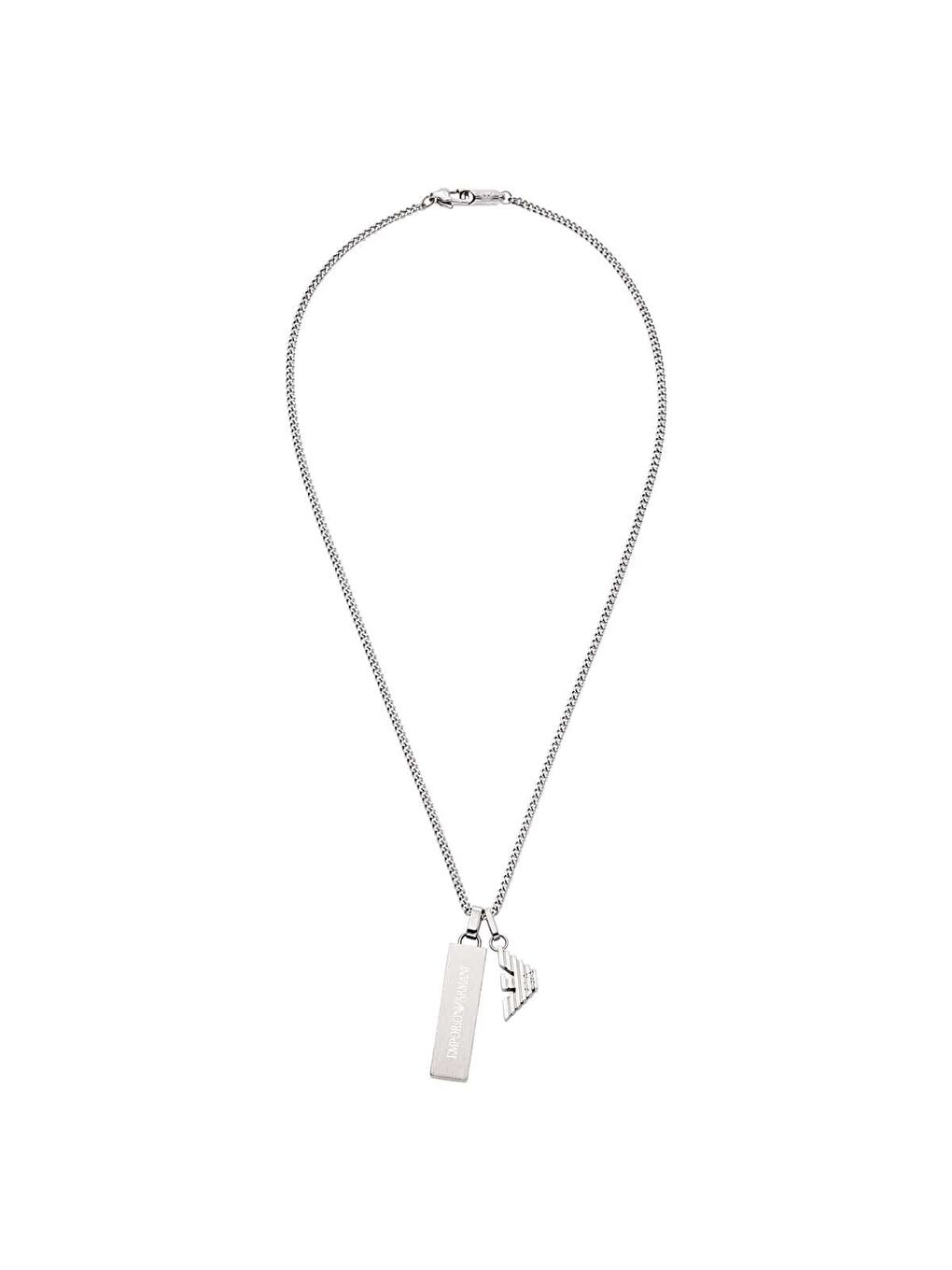 Gri AJEGS3306-040 Erkek Kolye-1