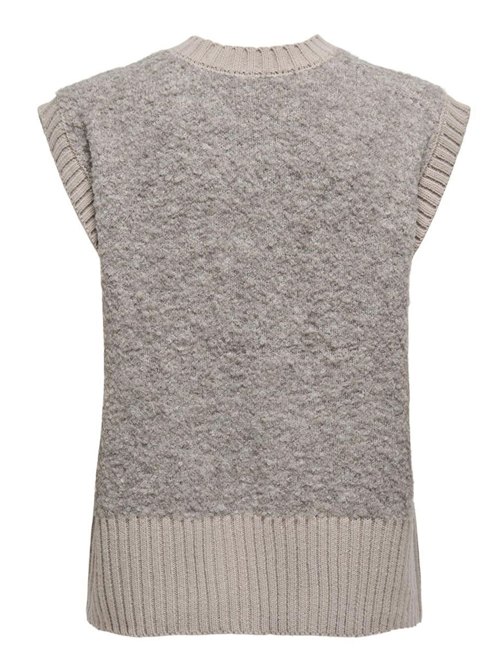 Bej Onlcille Regular Fit V Yaka Kadın Süveter 15350777-1