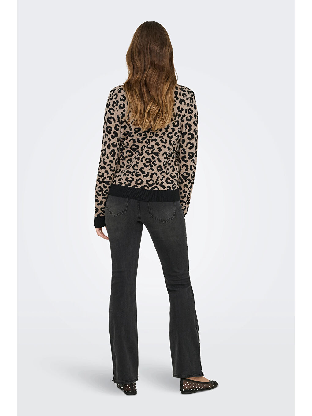 Siyah Onlibi Regular Fit Balıkçı Yaka Kadın Kazak 15350671-1