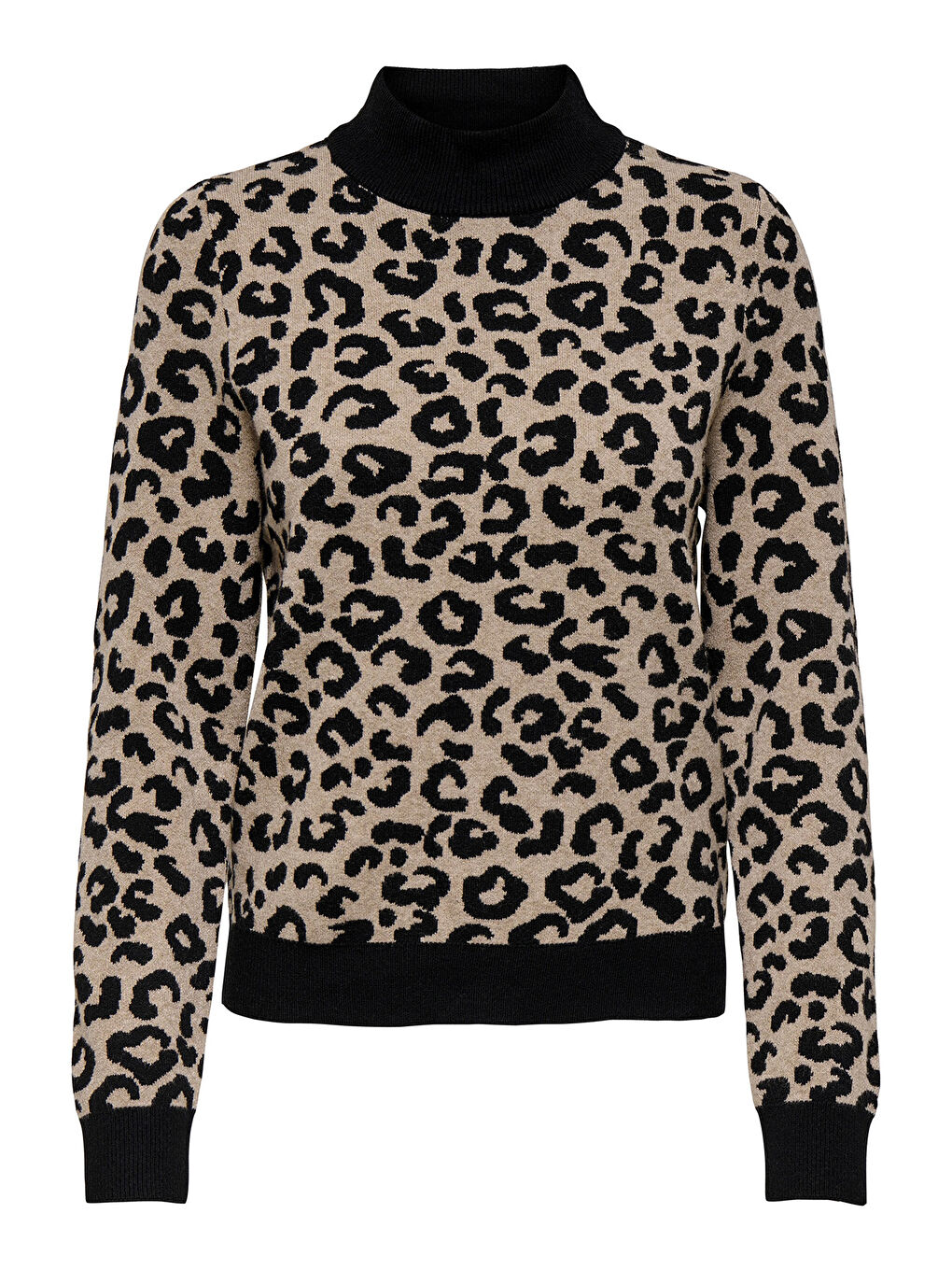 Siyah Onlibi Regular Fit Balıkçı Yaka Kadın Kazak 15350671-2