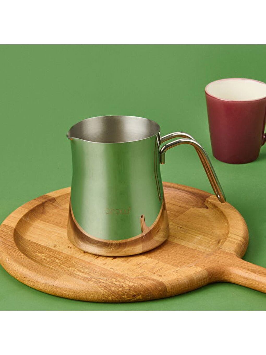 Allora Paslanmaz Çelik Sütlük - Gri - 800 ml-2