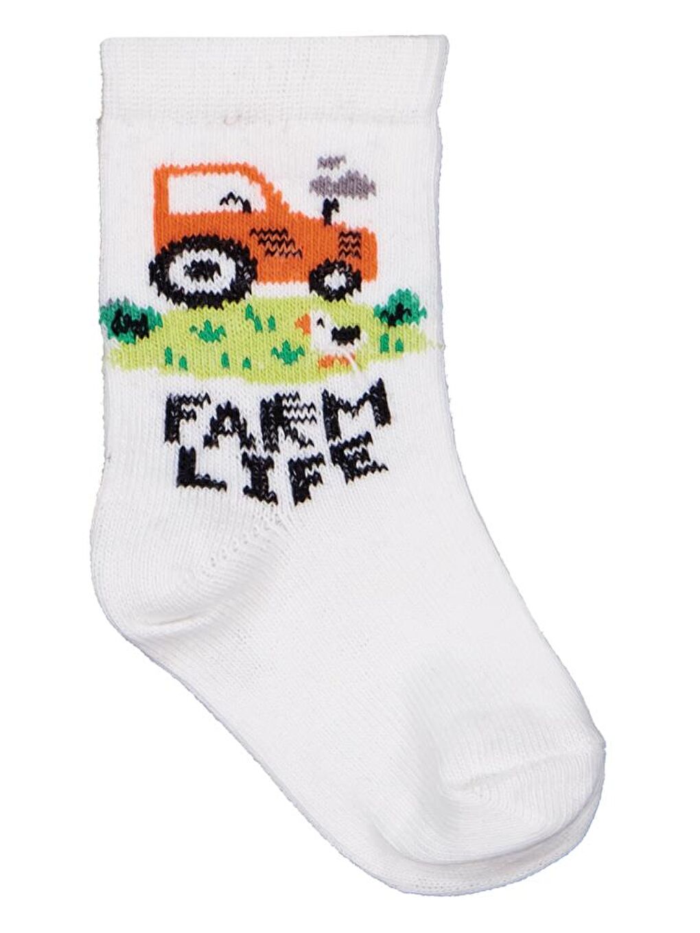 Beyaz Baby Farm 3'lü 6- Bebek Erkek Çorap Set-2