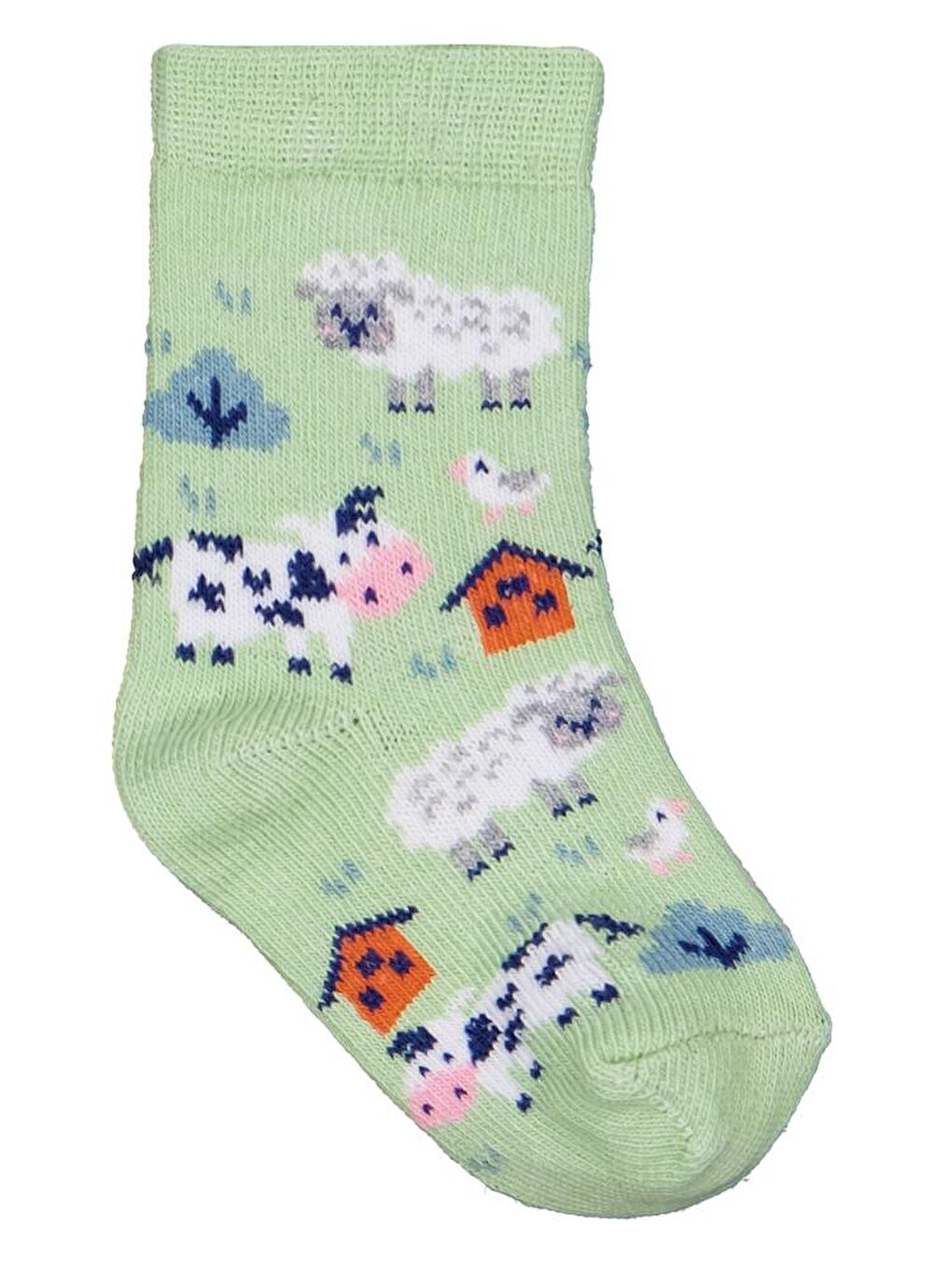 Beyaz Baby Farm 3'lü 6- Bebek Erkek Çorap Set-4