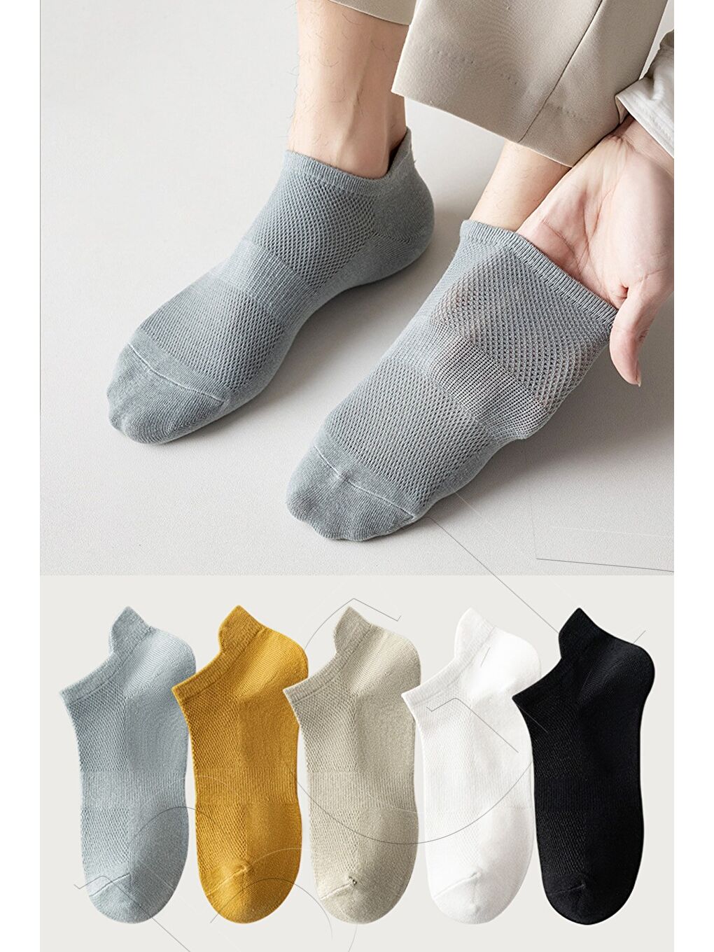 Karışık Unisex Spor Patik Renkli 5'li