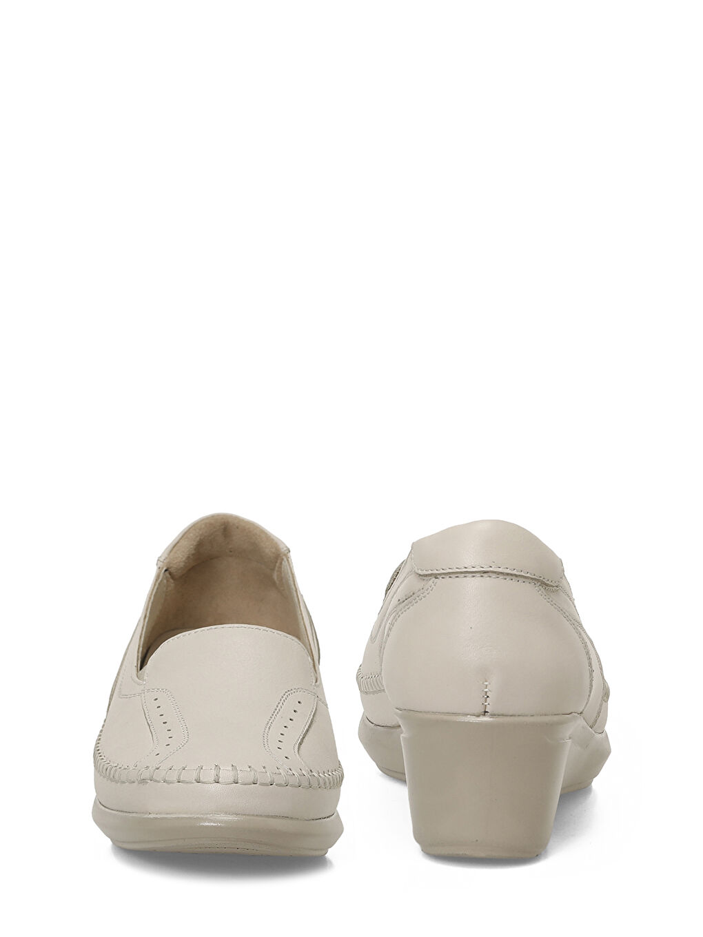 Bej 105754.Z6FX Gri Kadın Dolgu Ayakkabı-4