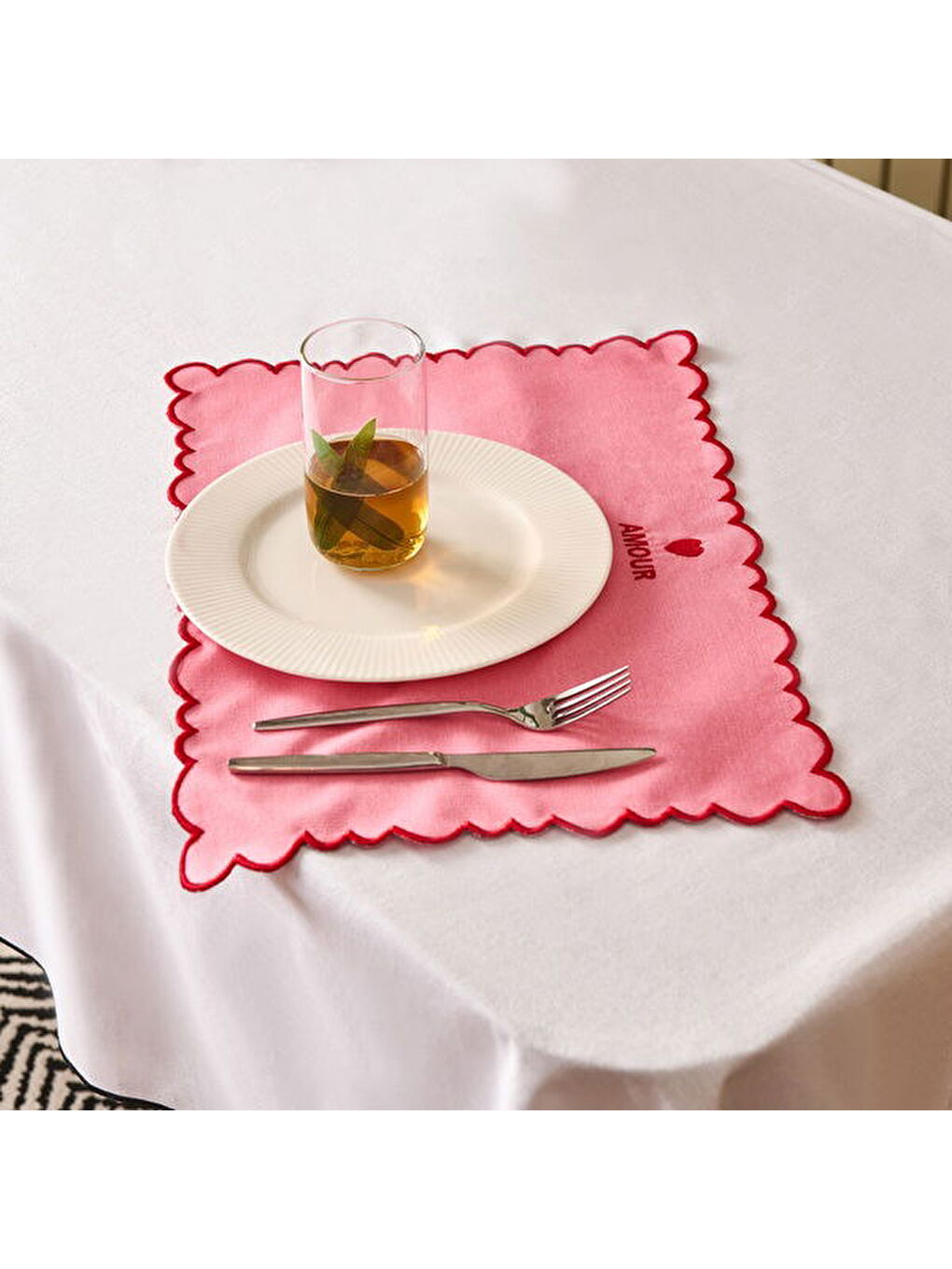 Soft Amore Amerikan Servis - Pembe - 30x50 cm-6