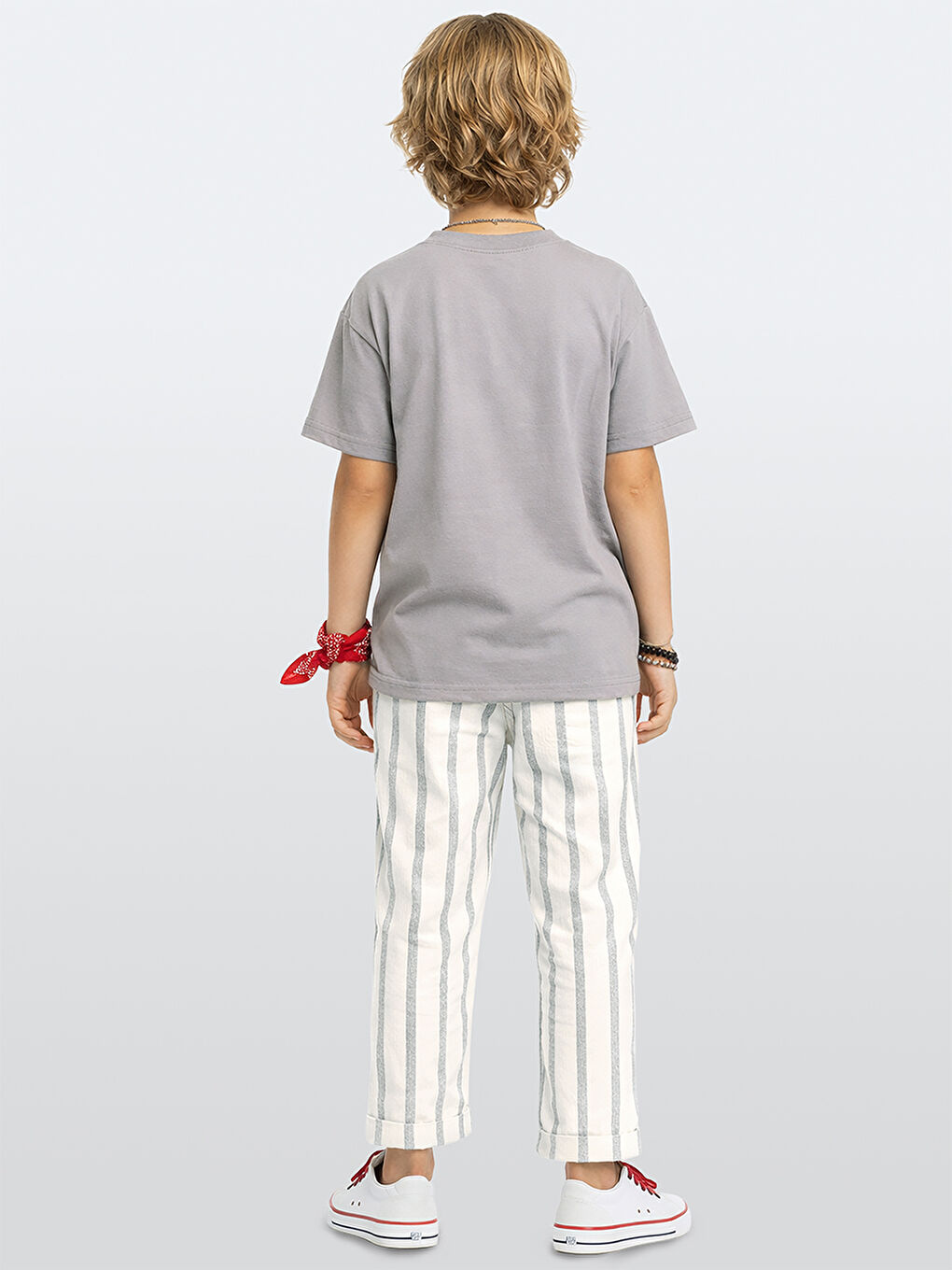 Gri Do It Erkek T-shirt Yazlık Pantolon Takım-3