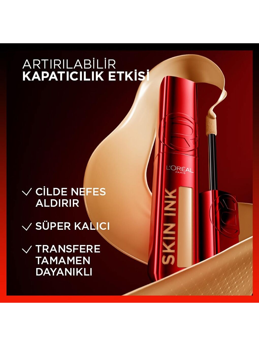 L Oréal Paris Skin Ink Boyu Kapatıcı Fondöten   Nötr Alt Ton 15-3