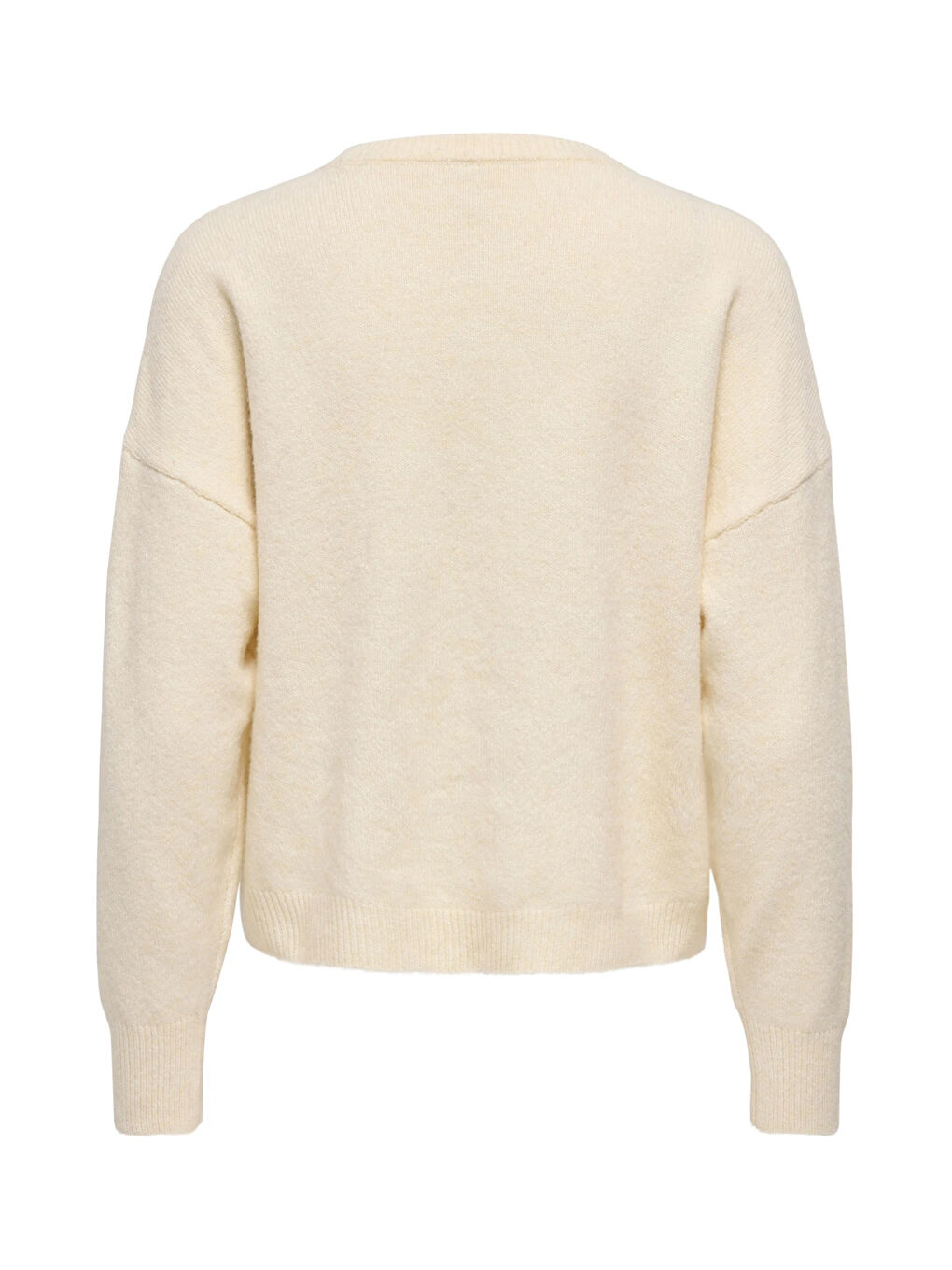 Ekru Onlrenata Yün Karışım Regular Fit Yıldız Desenli Kazak 15353062-5