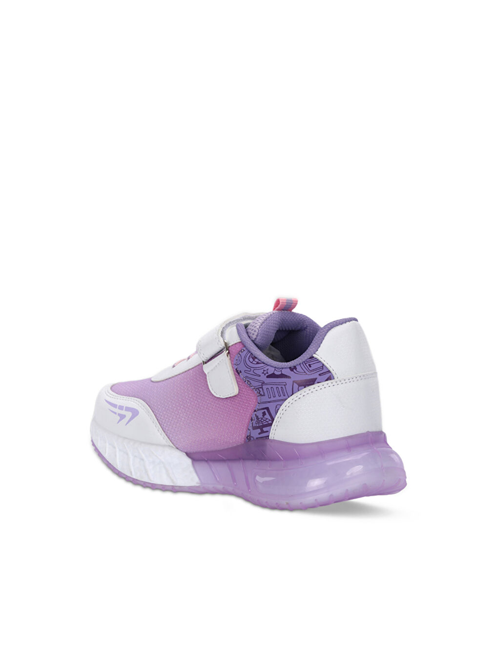 ENZO F Kız Çocuk Pembe / Mor Günlük Spor Ayakkabısı-2