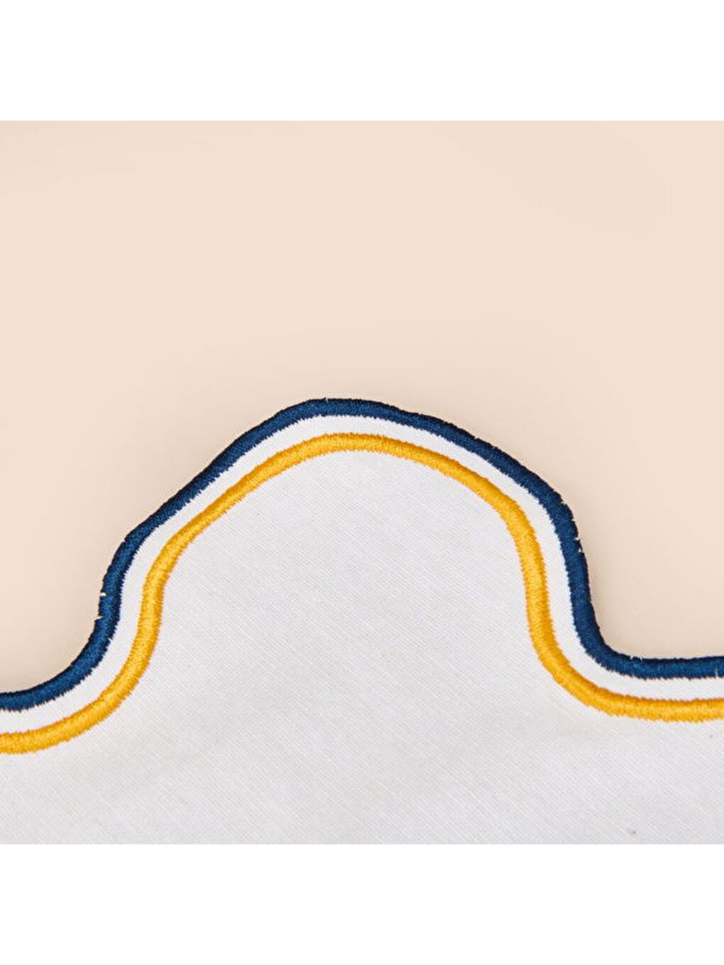 Sarı Soft Nonna Amerikan Servis - Hardal / Mavi - 30x50 cm-3