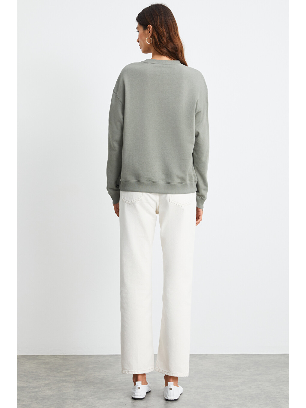 Ronja Kadın Açık Yeşil Sweatshirt-4