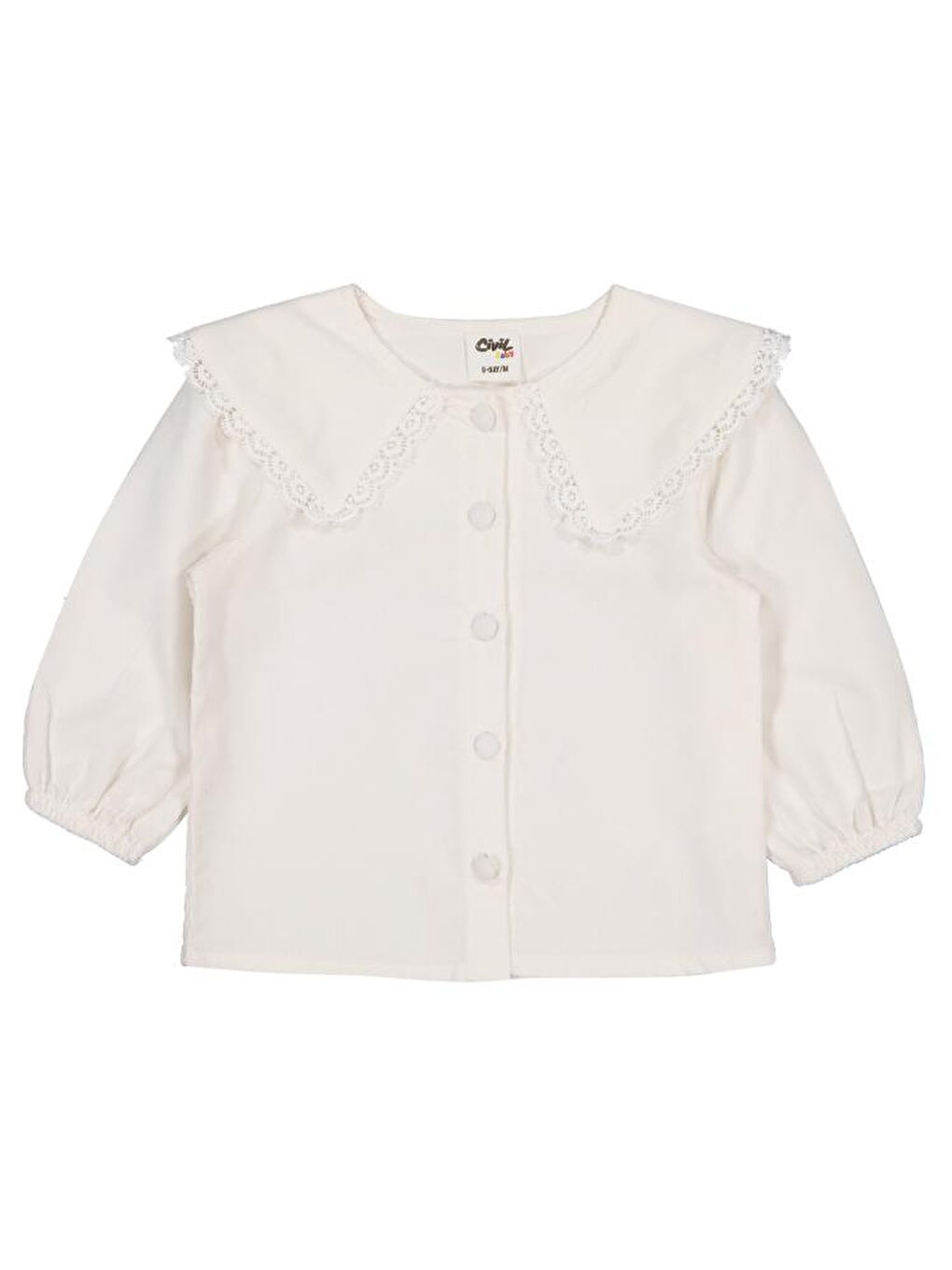 Ekru Baby Kadife 6-18 Ay Gömlek