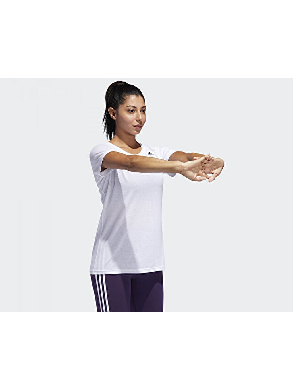 Kadın Antrenman Tişörtü Spor Beyaz Dv0377 Prime T 2.0-5
