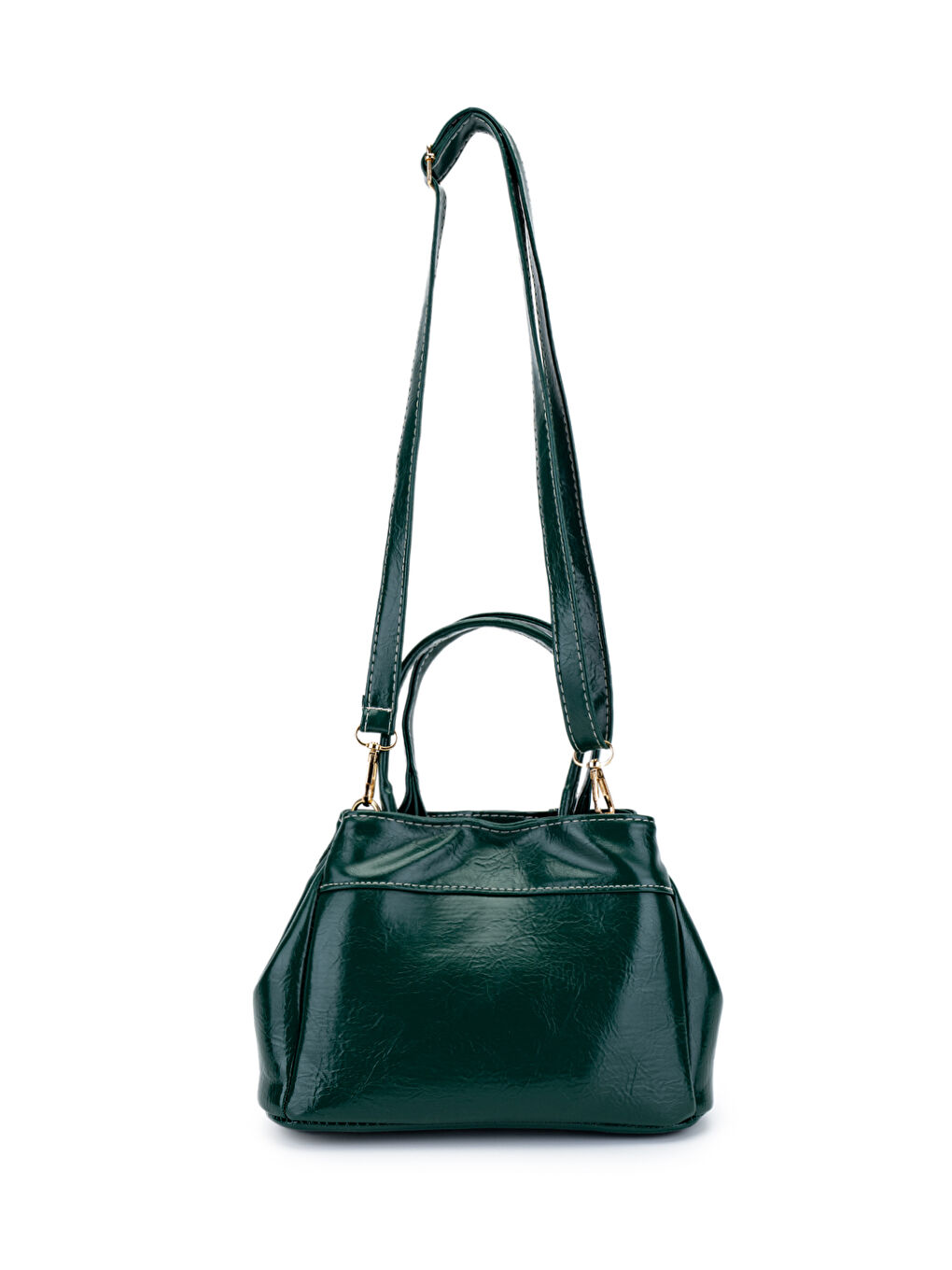 Suni Deri Kadın Çapraz Çanta Dirty Yeşil-3