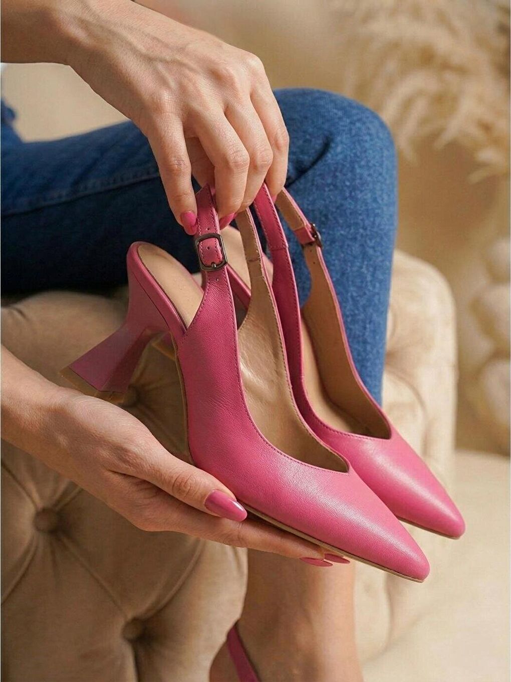 Kadın Harmony Fuşya Topuklu Ayakkabı-1