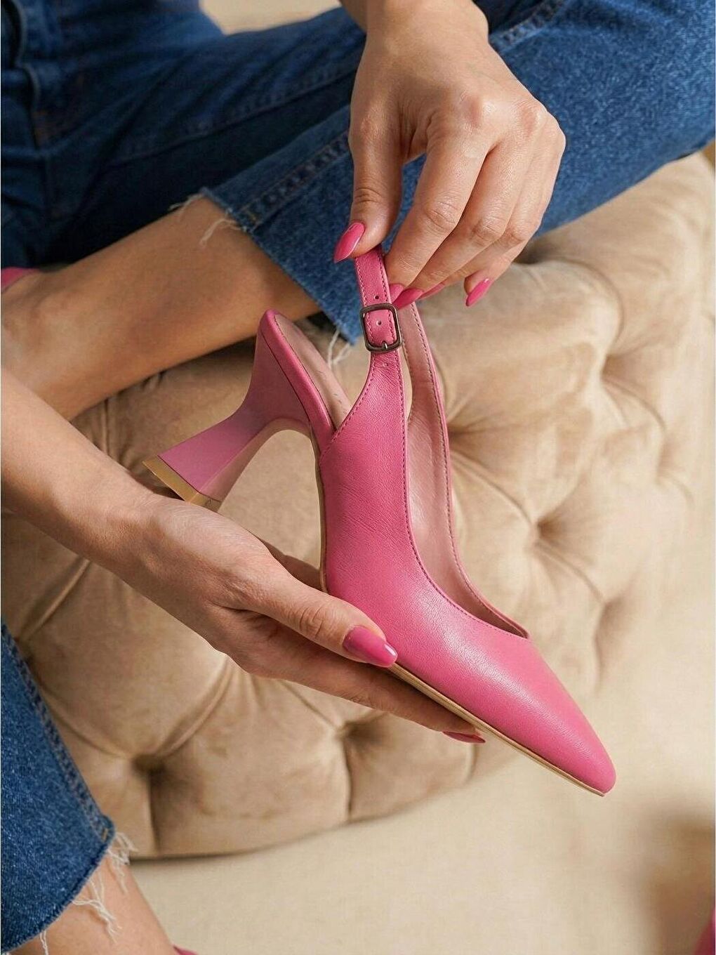 Kadın Harmony Fuşya Topuklu Ayakkabı-2