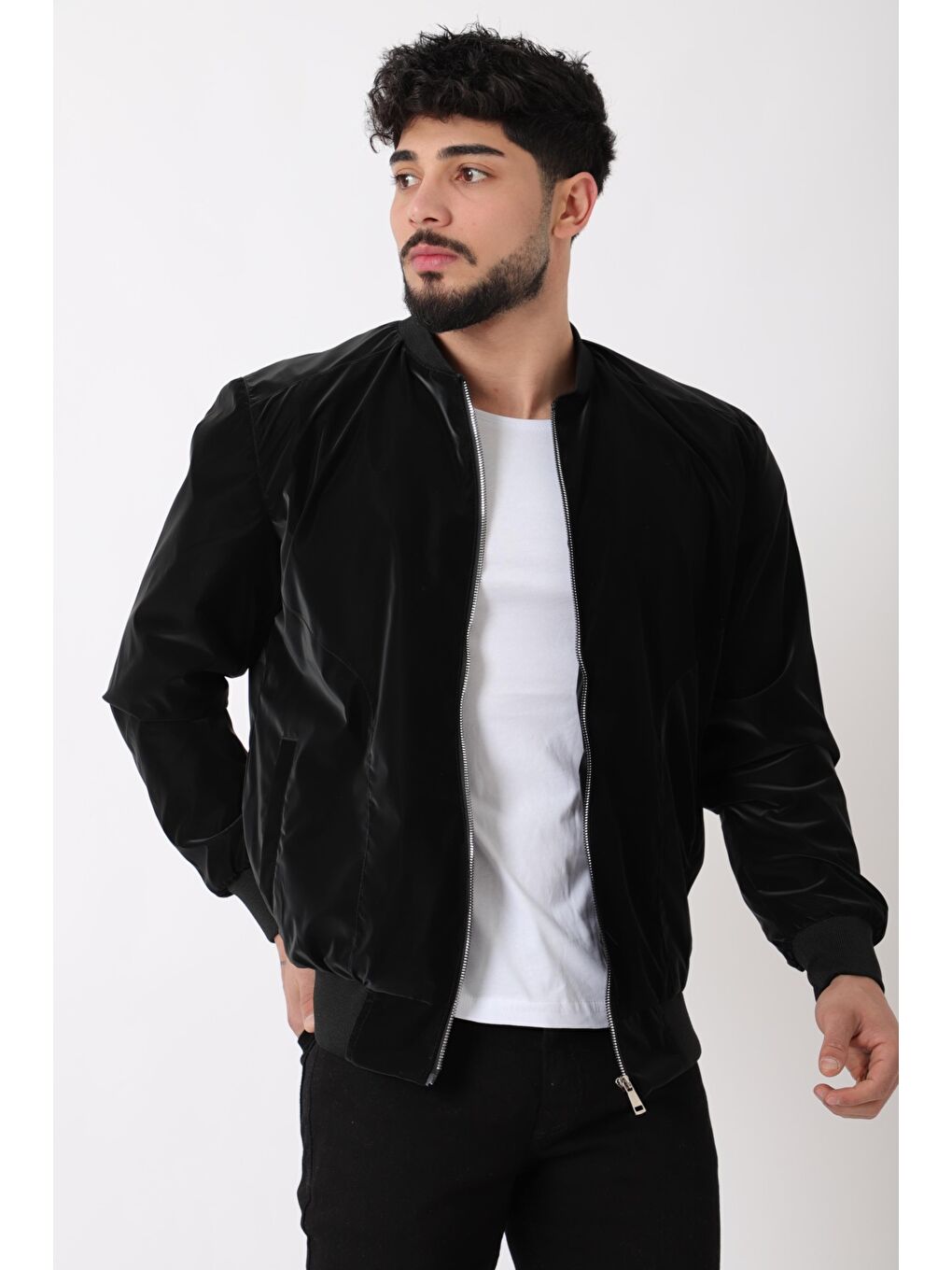 Siyah Kolej Yaka Bel Lastikli Nova Deri Mont PLDP 3001_50449